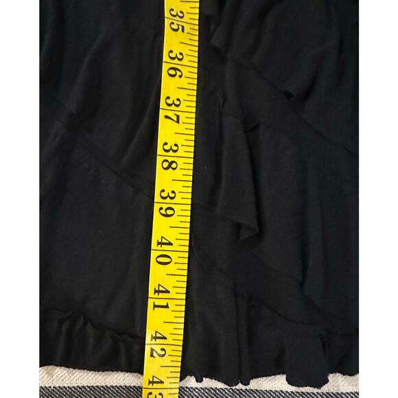 Chelsea & Theodore Maxi Tiered Ruffle Skirt - Black - XL - Picture 10 of 10